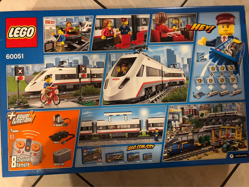 Lego city train télécommandé
