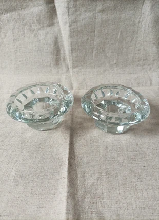 Bougeoir ancien en verre, condition: Very good, €8.00, €9.10 includes Buyer Protection