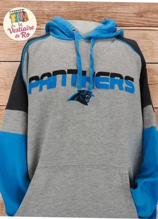 Pull à capuche NFL Panthers bleu noir gris taille L, brand: Reebok x NFL, condition: Very good, size: XL, €10.00, €11.20 includes Buyer Protection Pro