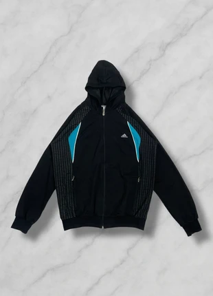 Veste de survêtement à capuche Adidas vintage noire bleu - Taille XL / Z305, brand: adidas, condition: Very good, size: XL, €7.95, €9.05 includes Buyer Protection Pro