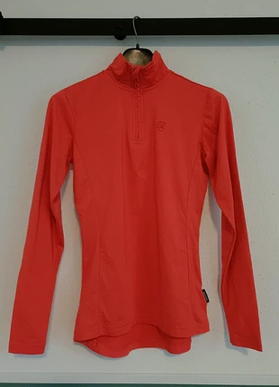 Rehall ski pully dames XS / meisjes 164 – getailleerd, oranje/roze kleur, merk: Rehall, staat: Heel goed, maat: XS / 34 / 6, € 10,00, € 11,20 inclusief Kopersbescherming