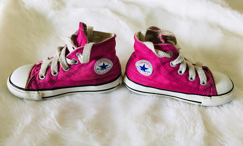 Converse Montante Rose Fushia Taille 22 Vinted