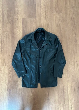 Vintage y2k 90s leather jacket, merk: Vintage Dressing, staat: Goed, maat: M / 38 / 10, € 8,00, € 9,10 inclusief Kopersbescherming