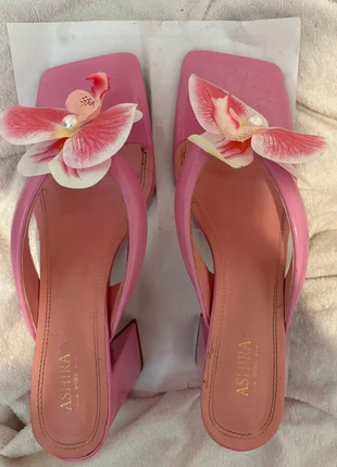 Pink kitten/block heel sandals, état: Très bon état, taille: 43, 35,00 €, 37,45 € Protection acheteurs incluse