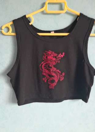 Debardeur crop top, merk: Shein, staat: Heel goed, maat: S / 36 / 8, € 2,00, € 2,80 inclusief Kopersbescherming