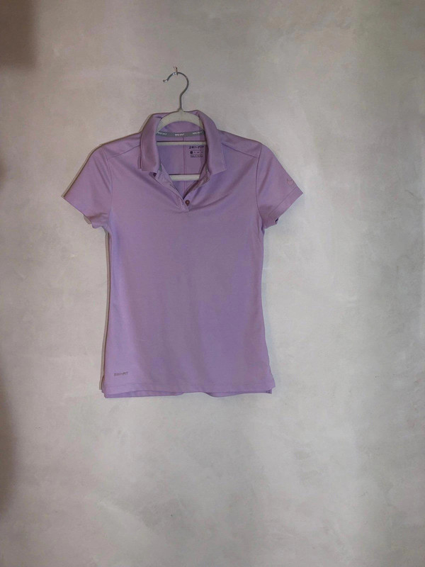 Nike Dri Fit Golf Polo Top  Purple 2