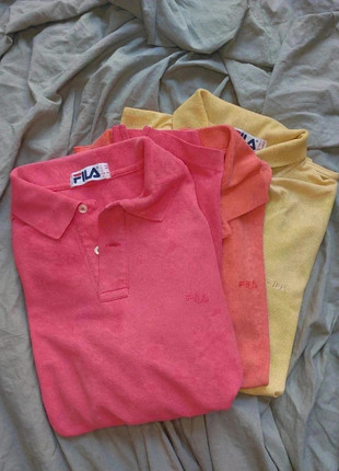 Lotto 3 polo Fila vintage anni '90 made in Italy uomo L rosa corallo giallo, marque: FILA, état: Très bon état, taille: L, 27,00 €, 29,05 € Protection acheteurs incluse