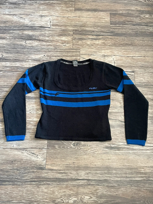 FUBU striped y2k sweater 1