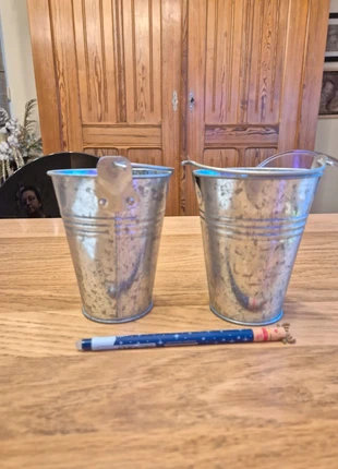 Lot de 2 sceaux en Zinc, état: Très bon état, 6,00 €, 7,00 € Protection acheteurs incluse