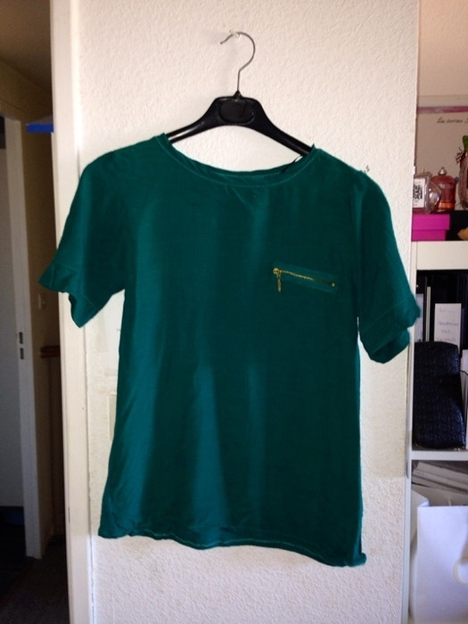 Teeshirt Zara vert 1