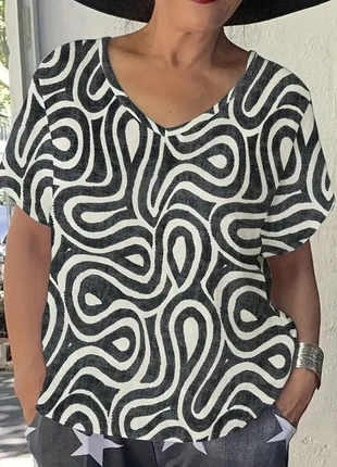 Linen Vibes Only | 100% Pure Linen Boho-Chic Blouse, brand: La Belle Parisienne, condition: New without tags, size: S / 36 / 8, €40.00, €42.70 includes Buyer Protection