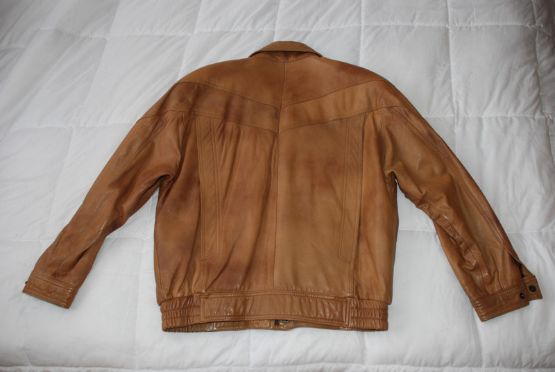 Blouson cuir homme discount cognac