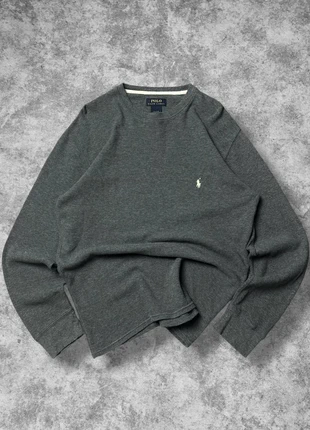 Pull Ralph Lauren fin nid d’abeille gris logo brodé blanc 100% coton - M, marke: Ralph Lauren, zustand: Sehr gut, größe: M, 29,90 €, 32,10 € inklusive Vinted-Käuferschutz