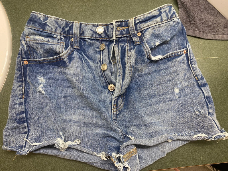 High waisted jean shorts 1