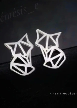 Boucles d'oreilles Renard Origami - Petit modèle 🖤 Acier inoxydable, marke: Moonchild, zustand: Neu, 9,00 €, 10,15 € beinhaltet Vinted-Käuferschutz Pro