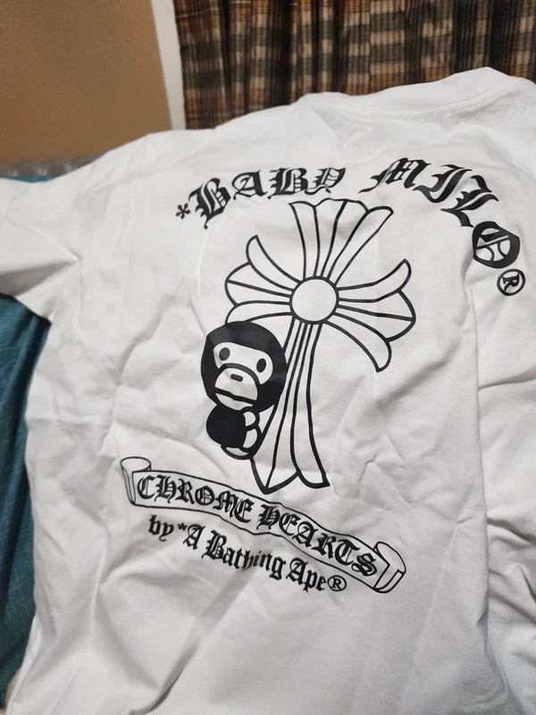 Bape Baby Milo X Chrome Hearts Tee Small Brand New Condition white