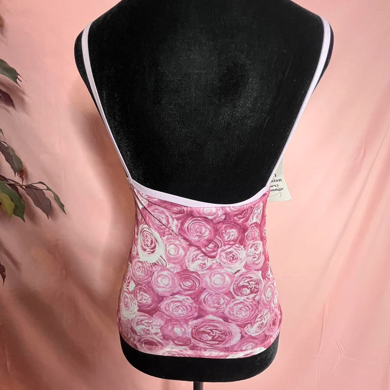 NWT rose mesh cami size S 2