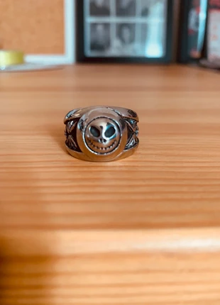 Men’s Jack skeleton shaped silver plate ring, brand: Jack Skeleton, condition: Good, size: 19.8 mm / T½, £5.00, £5.95 includes Buyer Protection