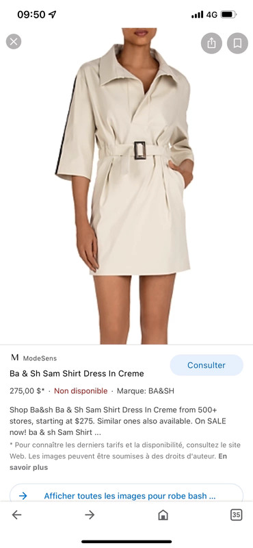 Robe bash Sam creme Vinted