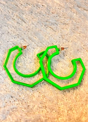 Boucles d’oreille vertes fluos, brand: ASOS Design, condition: Very good, €6.00, €7.00 includes Buyer Protection