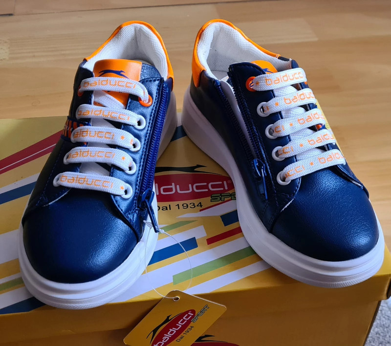 Sneakers Balducci - bleu électrique et orange - EU32 4