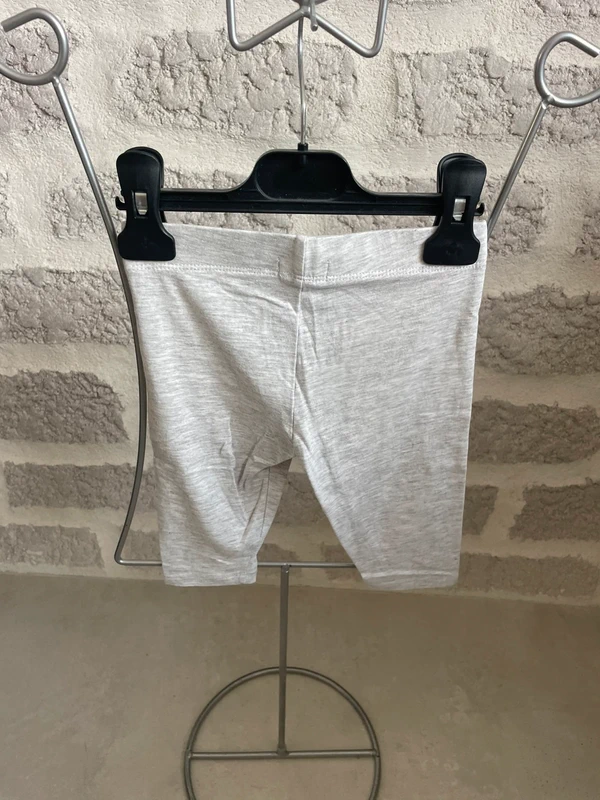 Pantacourt fille 4 ans in extenso gris chiné - photo numéro 2