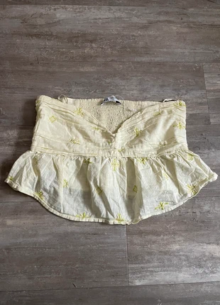 Top court bandeau bustier en coton zara, marca: Zara, estado: Nuevo sin etiquetas, tamaño: M / 38 / 10, 15,00 €, 16,45 € Protección al comprador incluida