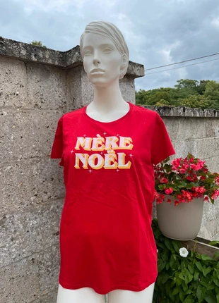 🎈T-shirt rouge  Mère Noël – Tissaia – Taille XL, marque: Tissaia, état: Très bon état, taille: XL / 42 / 14, 5,00 €, 5,95 € Protection acheteurs incluse