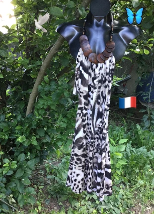 Robe d’été dos nu ,bijou en bois , estado: Muy bueno, tamaño: L / 40 / 12, 9,80 €, 10,99 € Protección al comprador incluida