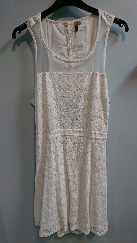 Robe blanche coton T46  1