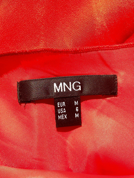 Robe longue rouge Mango M 3