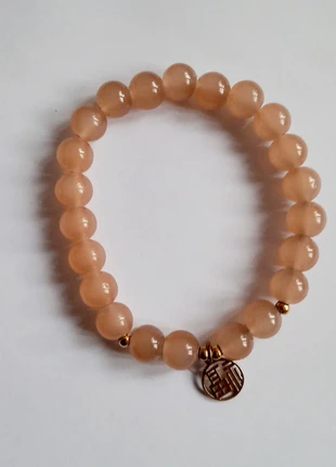 Un bracelet en perle naturel beige ajustable et confortable, brand: Glamour, condition: New without tags, €1.80, €2.59 includes Buyer Protection