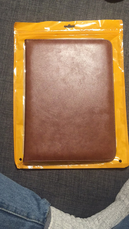 Pochette d’iPad cuir brun 1