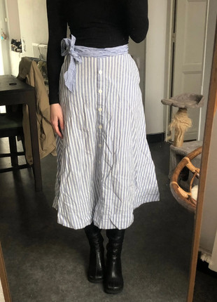 Jupe longue midi vintage copenhague copenhaguen rayée bleu blanche poches, marca: Marie Lund, estado: Nuevo sin etiquetas, tamaño: XS / 34 / 6, 6,00 €, 7,00 € Protección al comprador incluida