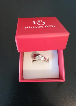 Bague Or Blanc Brisures de diamants X 4 Taille 51 , marca: histoire d'or, estado: Novo sem etiquetas, tamanho: 14,1 mm Ø / 4, €80.00, €84.70 inclui Proteção do Comprador