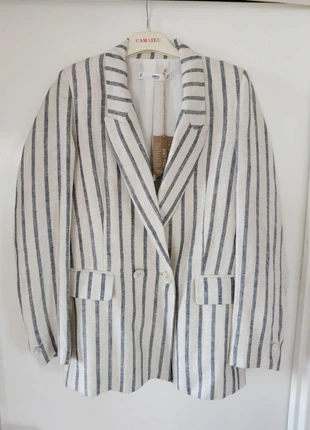 Veste blazer 100% lin neuve Mango. Taille S., marque: Mango, état: Neuf avec étiquette, taille: S / 36 / 8, 48,00 €, 51,10 € Protection acheteurs incluse
