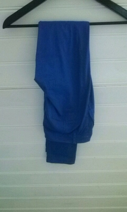 Pantalon bleu electrique 1