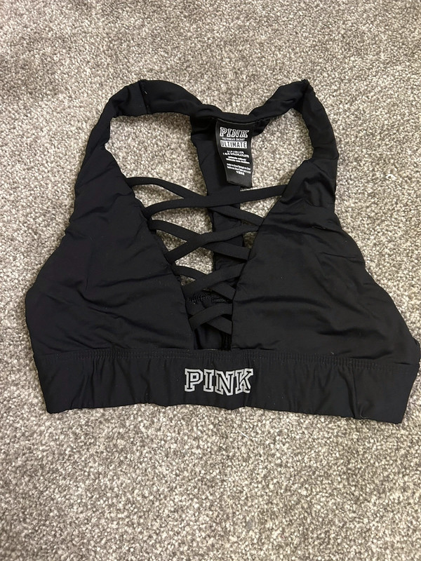 Victoria secret PINK black sports bra