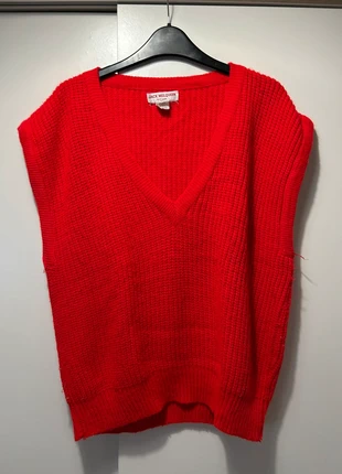 Chaleco cerrado de punto rojo vintage, marque: Humana, état: Très bon état, taille: M, 15,00 €, 16,45 € Protection acheteurs incluse