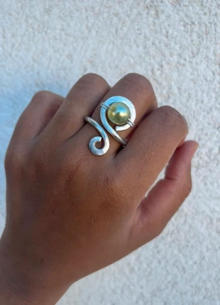 Bague ajustable inoxydable argenté, brand: Fait Main, condizioni: Nuovo con cartellino, taglia: Regolabile, €8.00, €9.10 include la Protezione acquisti