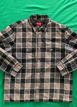 Supreme quilted faded plaid clearance shirt