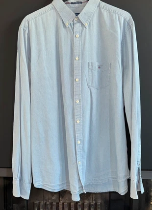 Chemise bleue Gant, marque: GANT, état: Très bon état, taille: XXL, 10,00 €, 11,20 € Protection acheteurs incluse