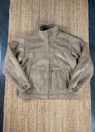 Veste Harrington Camel en Daim avec Doublure Fourrure Brodé Quiksilver Vintage 90s Taille M, brand: Quiksilver, condition: Very good, size: M, €50.00, €53.20 includes Buyer Protection Pro