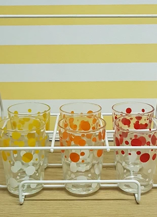 6 polka dot glasses "Gondolo", brand: Vintage, condition: Good, €24.00, €25.90 includes Buyer Protection Pro
