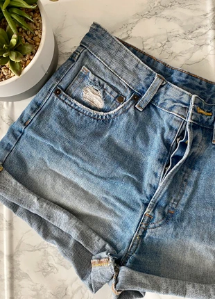 Short en jean taille haute, marke: H&M, zustand: Sehr gut, größe: S / 36 / 8, 3,00 €, 3,85 € inklusive Vinted-Käuferschutz