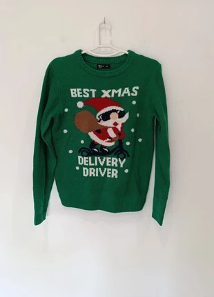 Jersey navideño Tex talla S, marca: TEX, estado: Bueno, tamaño: S / 36 / 8, 5,00 €, 5,95 € Protección al comprador incluida