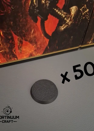 Socles ronds 28,5mm, LOT DE 50, en PLA noir. Pour divers jeux, Warhammer 40k., brand: Vortinuum, condition: New without tags, €9.00, €10.15 includes Buyer Protection Pro