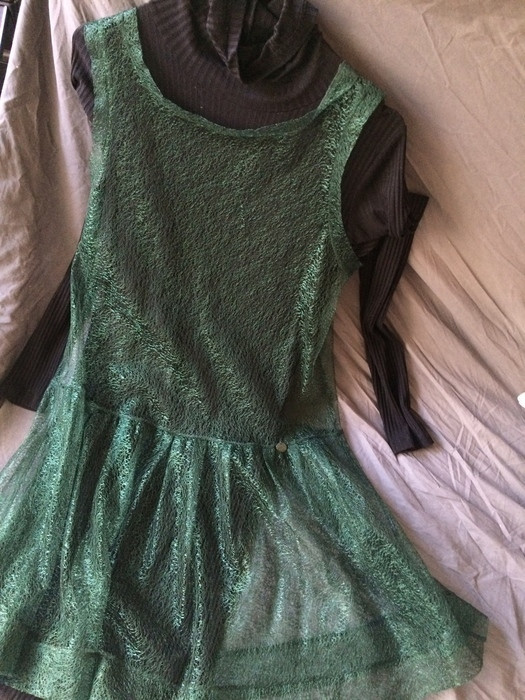 Robe vert sapin et robe noire 1