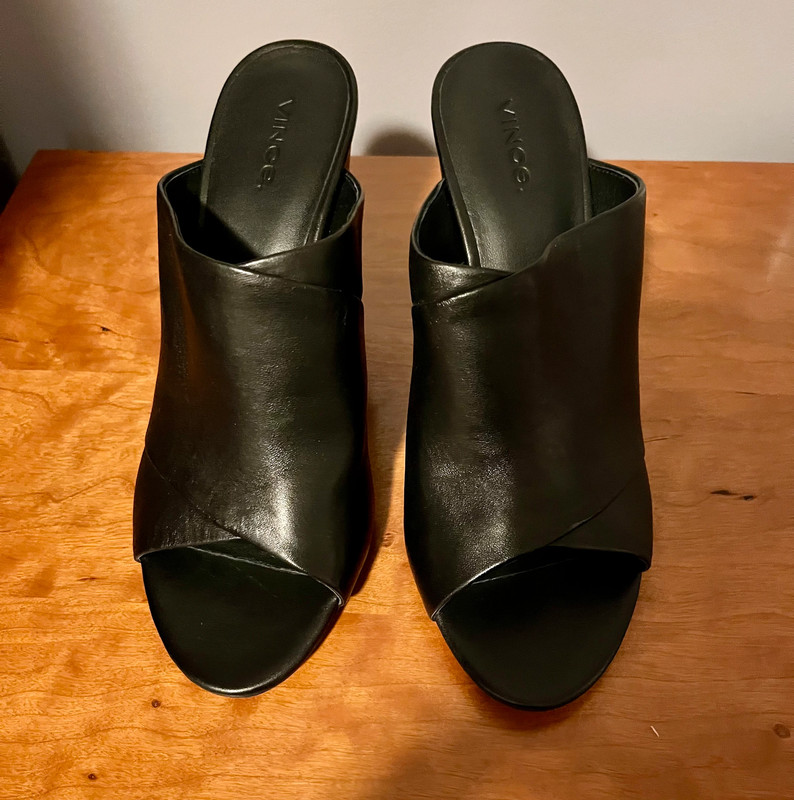 Vince Leather Mules 9M 1