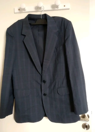 Costume veste + pantalon bleu marine à carreaux, brand: Vintage, condition: Very good, size: M, €15.00, €16.45 includes Buyer Protection